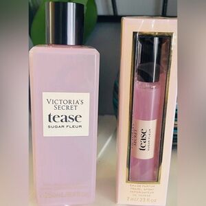 SOLD!!!Victoria’s Secret Sugar Fleur mist and Rollerball. Price Firm